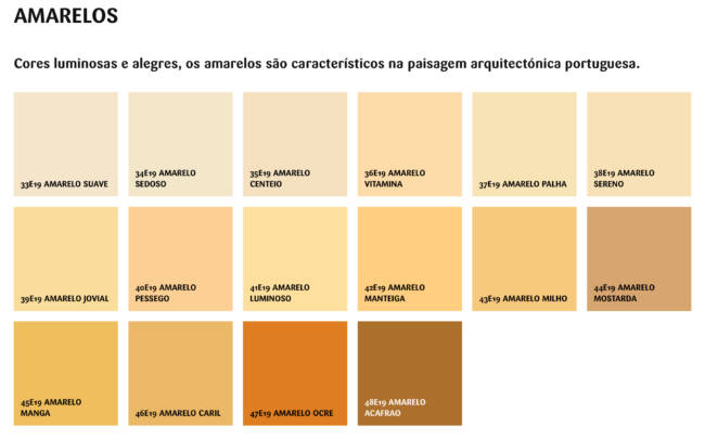 Catalogo exterior robbialac amarelos