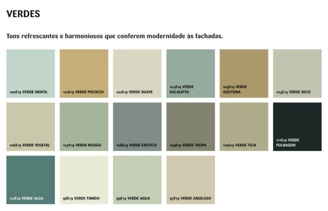 Catalogo exterior robbialac verdes