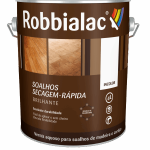 Robbialac Verniz Pavimentos Soalhos Secagem Rápida Brilhante