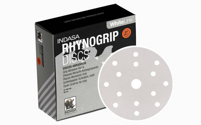 Lixa Circular 125mm 8 Furos Indasa RhynoGrip White Line