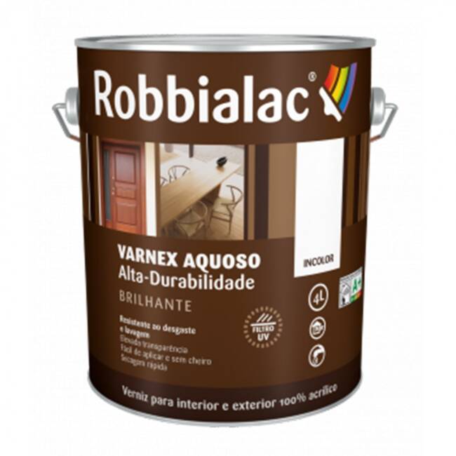 Robbialac Varnex Aquoso Alta-Durabilidade Brilhante