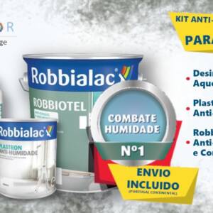 Robbialac Kit Anti-Humidade Branco Mate 20m2