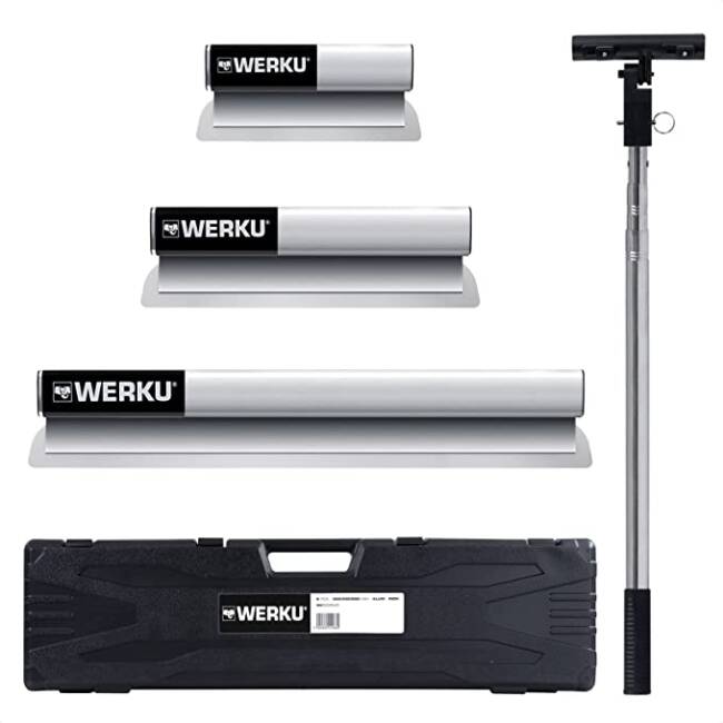 Werku Jogo de Espatulas com cabo telescópico WK602540