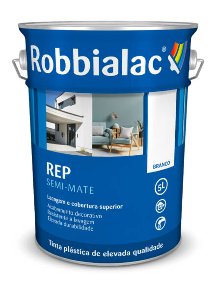 ROBBIALAC REP SEMI MATE PAREDES TETOS FACHADAS INTERIOR EXTERIOR 064-0001 REP BRANCO 5L 1920x1920px
